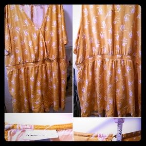 Yellow romper jumpsuit shorts